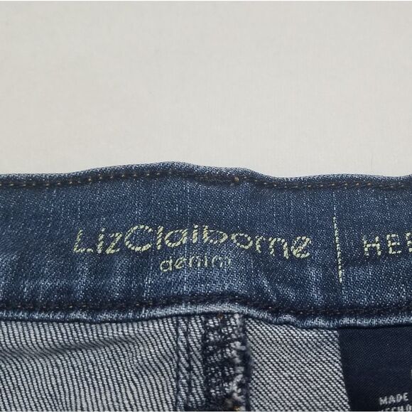 VINTAGE Liz Claiborne Hepburn Pleated Cropped Jean - Picture 13 of 15